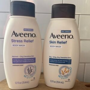 Stress Relief & Skin Relief body wash (12 fl oz each)